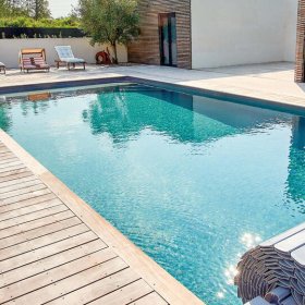 zděný zahradní bazén